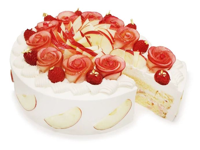 秋田県 横手市産 りんご「紅の夢」とチーズクラムのケーキ